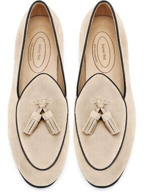 Women's Tassel-beige Suede Tassel Loafers Moccasins Slip On Comfortable Flats